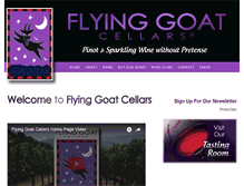 Tablet Screenshot of flyinggoatcellars.com